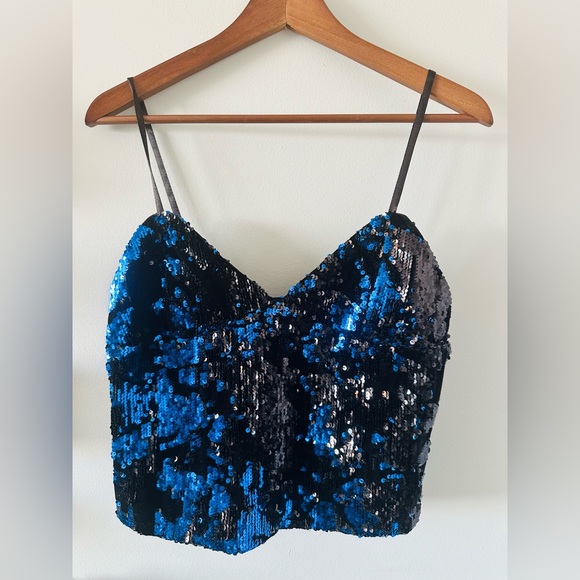 Zara | Velvet & Sequin Camisole - Picture 7 of 12